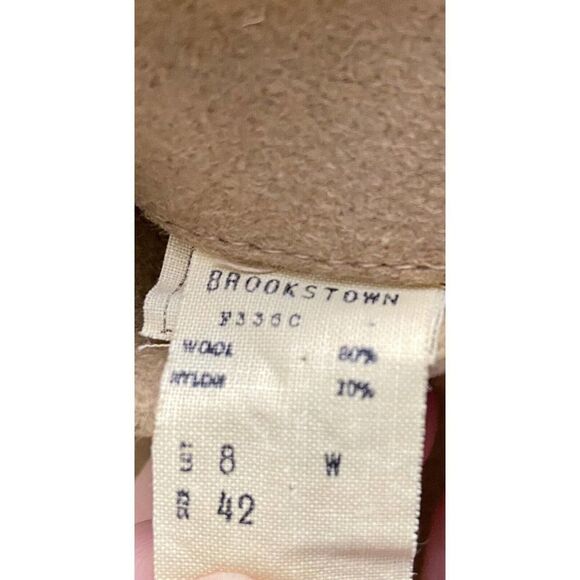 Vintage Lakeland Camel Tan Wool Blend Faux Sherpa Collar Lined Rancher Jacket 42 - Picture 7 of 12